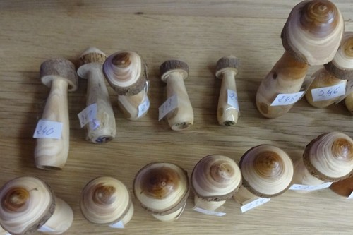 Pilz aus holz mittelgroß - holz,