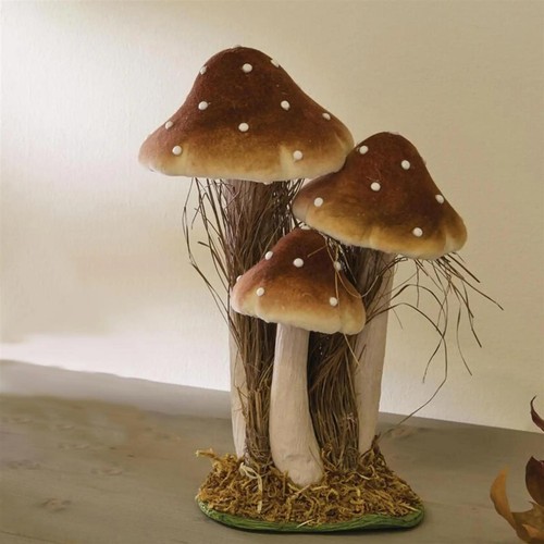 Herbst deko pilze pünktchen - deko, "pünktchen"