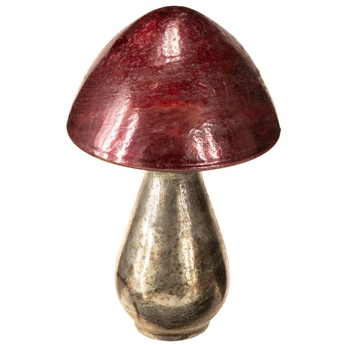 Glas deko pilz rot - glas-deko-pilz, groß